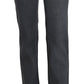 Costume National Gray Low Waist Straight Denim Pants Jeans