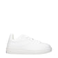 Burberry White Leather Low Top Sneakers