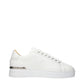 Philipp Plein White Leather Low Top Sneakers