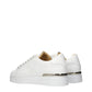 Philipp Plein White Leather Low Top Sneakers
