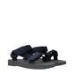Burberry Blue Fabric Flat Sandals