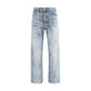 Diesel Light Blue Cotton Relaxed Fit Jeans