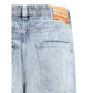 Diesel Light Blue Cotton Relaxed Fit Jeans