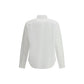 Prada White Fleece Wool Dress Shirt