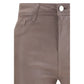 L'Agence Beige Cotton Casual Pants