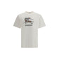 Burberry Cream Cotton T-Shirt