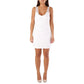 Met White Polyester Cocktail Dress