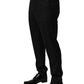 Dolce & Gabbana Black Wool Skinny Dress Formal Trouser Pants