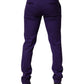 Dolce & Gabbana Purple Wool Skinny Dress Men Trouser Pants