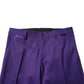 Dolce & Gabbana Purple Wool Skinny Dress Men Trouser Pants