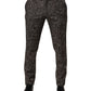 Dolce & Gabbana Brown Wool Plaid Skinny Dress Trouser Pants