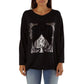 Met Black Viscose Sweatshirt