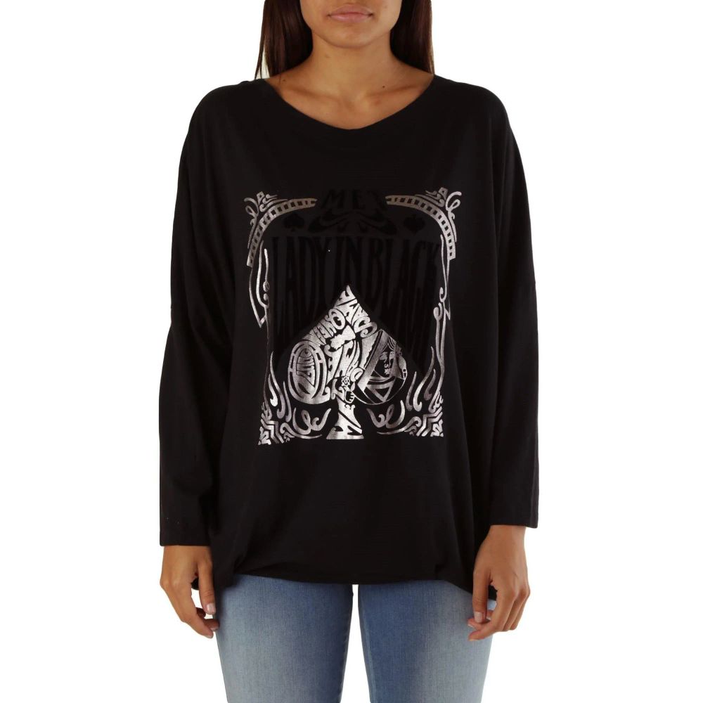 Met Black Viscose Sweatshirt