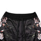 Dolce & Gabbana Black Floral Straight-Leg Chino Trouser Pants