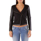 Met Black Viscose Biker Jacket