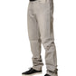 Dolce & Gabbana Light Gray Cotton Straight Denim Trouser Jeans
