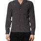Dolce & Gabbana Black Patterned Silk Men Button Down Shirt
