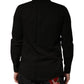 Dolce & Gabbana Black Cotton Collared Men Button Down Shirt