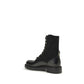 Fendi Black Calf Leather Bos Taurus Lace-Up Boots