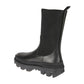 Moncler Black Calfskin Ankle Boots