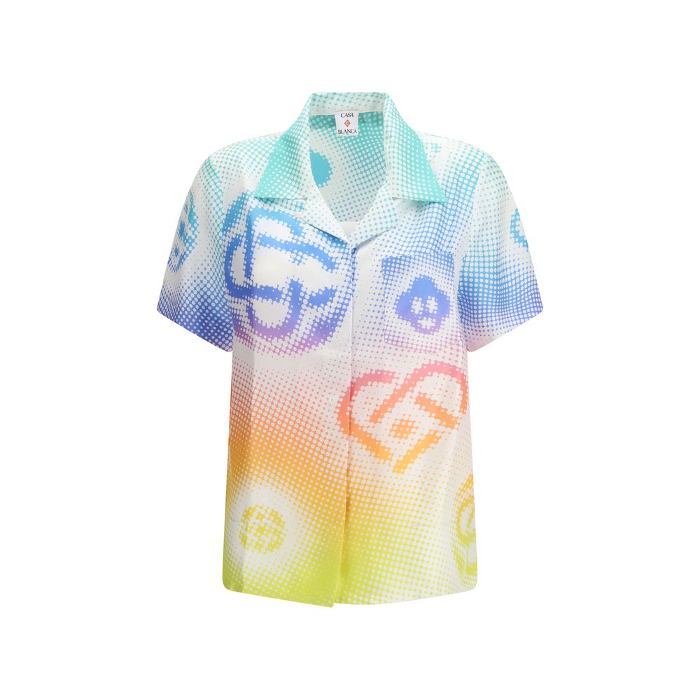 Casablanca Multicolor Silk Shortsleeve Shirt
