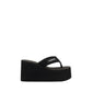 Coperni Black Polyamide Platform Sandals
