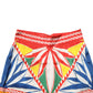Dolce & Gabbana Multicolor Silk Carretto Leggings Stretch Waist Pants