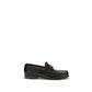 Valentino Garavani Black Calf Leather Bos Taurus Slip-On Loafers