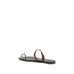 Giuseppe Zanotti Brown Calf Leather Bos Taurus Flat Sandals
