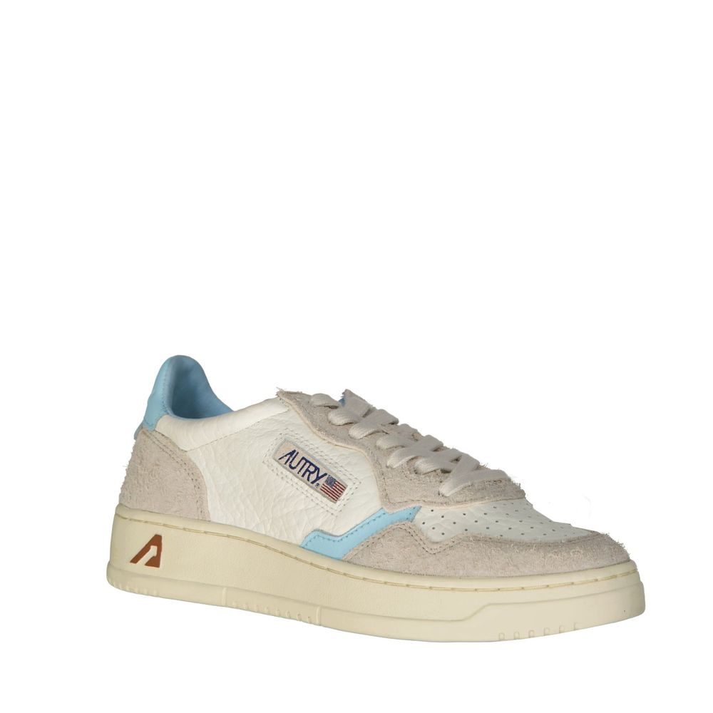 Autry White Leather Athletic Sneakers