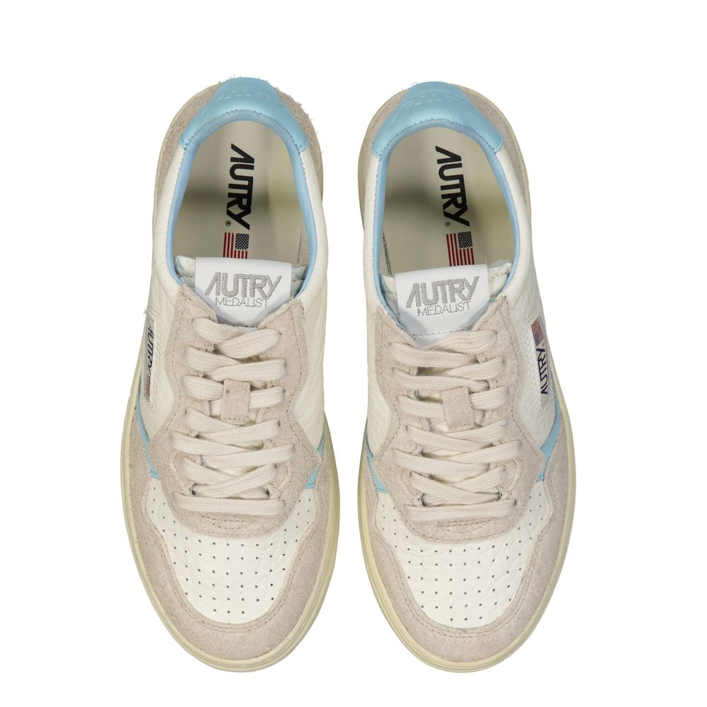 Autry White Leather Athletic Sneakers