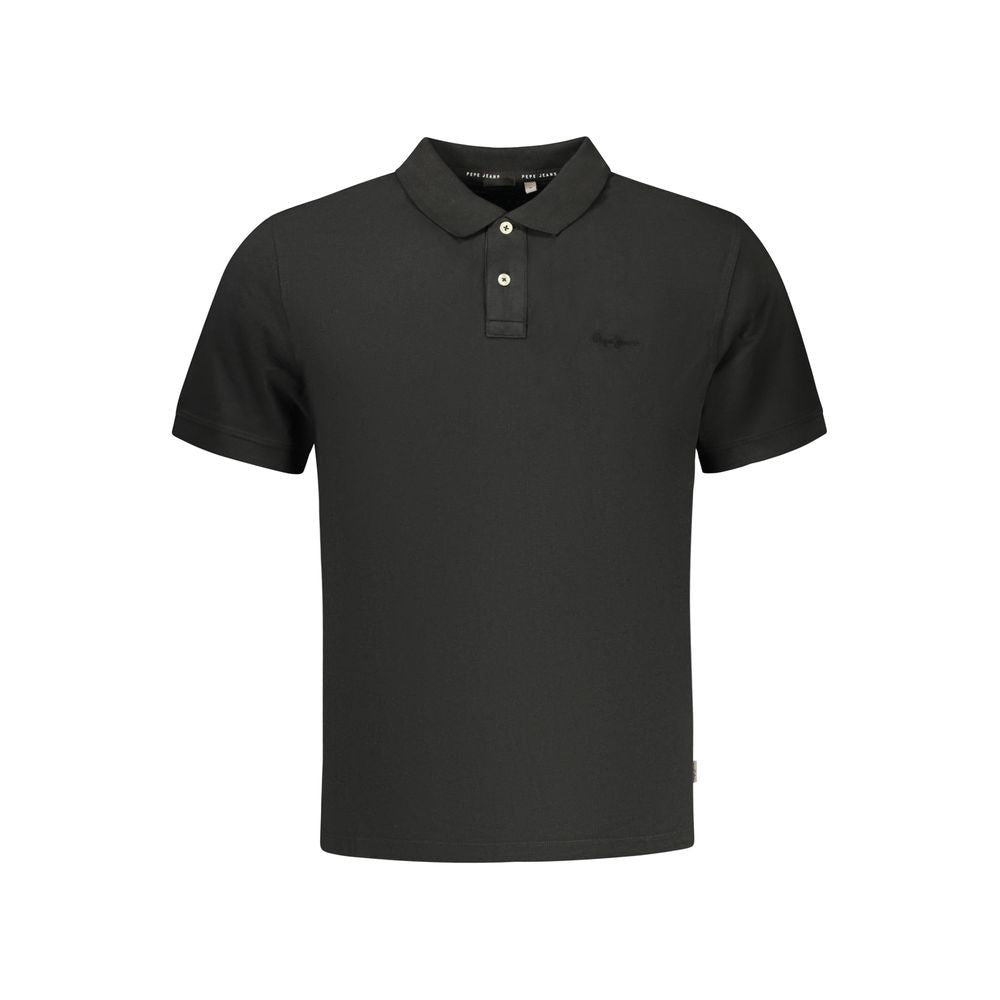 Pepe Jeans Black Cotton Men's Polo Shirt