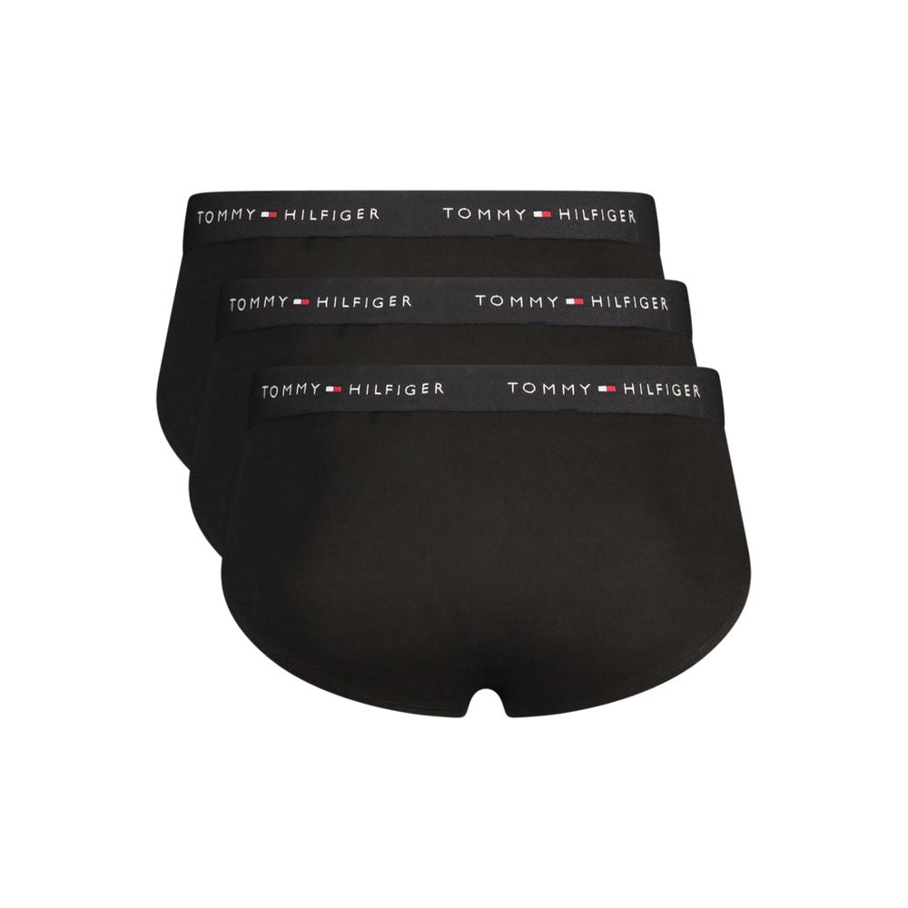 Tommy Hilfiger Black Cotton Men's Briefs