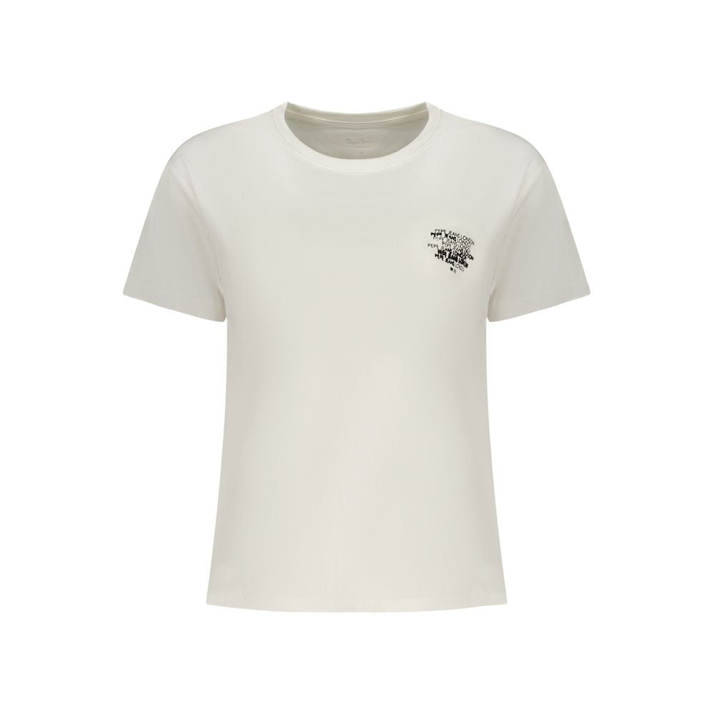 Pepe Jeans White Cotton Women T-Shirt