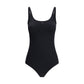 Courrèges Black Elastane One-Piece Swimsuit