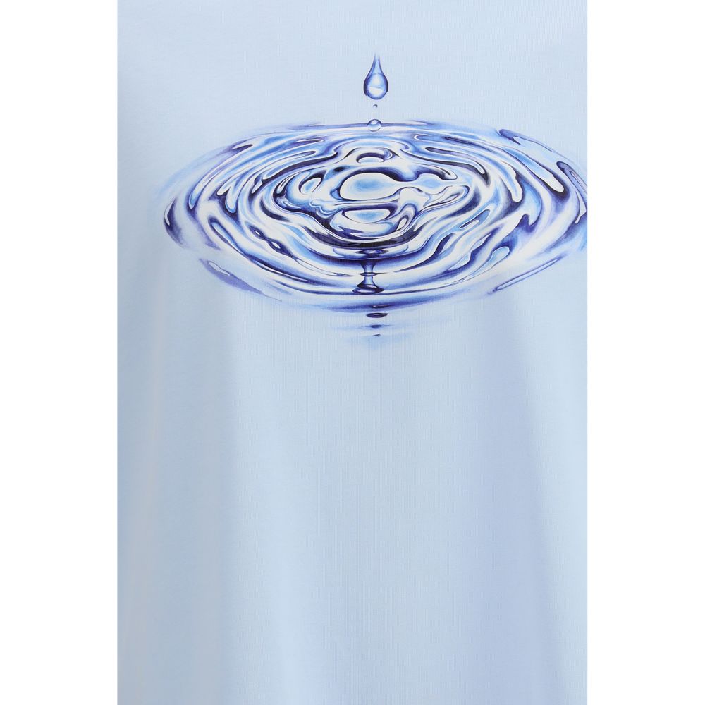 Casablanca Light Blue Cotton T-Shirt