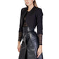 Morgan De Toi Black Polyester Coat