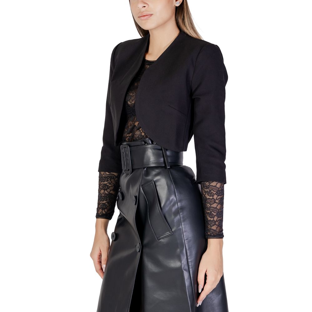 Morgan De Toi Black Polyester Coat