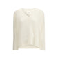 Lisa Yang White Cashmere Cashmere Sweater