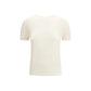 Lisa Yang White Cashmere T-Shirt
