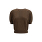 Lisa Yang Brown Fleece Wool T-Shirt