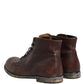 Dolce & Gabbana Brown Lace Up Short Ankle Boots Men Shoes