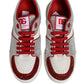 Dolce & Gabbana White Red Rhinestone Embellished Men Sneakers Shoes