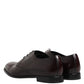 Dolce & Gabbana Black Lace Up Leather Dress Derby Men Shoes