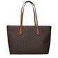 Michael Kors Brown Fabric Shoulder Bag
