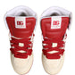 Dolce & Gabbana White Red Custom 2.Zero High Top Men Sneakers Shoes