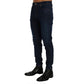 Frankie Morello Blue Cotton Slim Fit Jeans