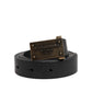 Dolce & Gabbana Black Leather Regular Belt