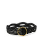 Etro Black Leather Regular Belt