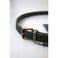 Dolce & Gabbana Black Leather Regular Belt